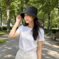 Cotton Sun Hat Retro Design Eyelet Sun Hat Protection for Women