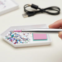 Electric Bead Crafts Pen Single Button Penpress-to-Begin Electric Dotting Pen Quiet Craft Tool for DIY Crafters