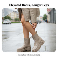 Platform Rain Boots Non-Slip Sole Waterproof Jelly Boots Fashionable