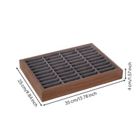 Compartmented Jewelry Tray Rectangular Accessory Storage Scratch-Resistant