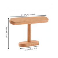 T-Shaped Jewelry Stand Rounded Edges Bracelet Stand Stable Base