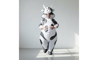 Inflatable Cow Costume Cute Cow Inflatable Suit Eye-Catching for Festival, Event