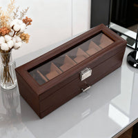 Watch Jewelry Box PU Leather Storage Container Soft Inner Lining