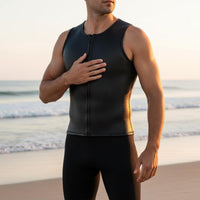 Men's Diving Wetsuit Elastic Glossy Wetsuit Top Lightweight Water Sports Gear for Swimming