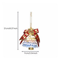 Christmas Tree Hanging Bell Colorful Christmas Bell Ornament Glittering