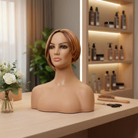 Hairpiece Display Head Smooth Surface Hairpiece Display Bust Stable and Lightweight for Photo Photography