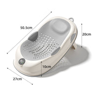 Infant Bath Lounger Temperature Display Soft Bath Bed Foldable for Newborns