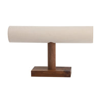 Walnut Jewelry Display Stand Velvet Lined Necklace Display Bust Modular Design for Boutique