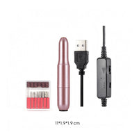Pen-Style Nail Grinder Adjustable Speed Beauty Tool Metal Grinding Bits