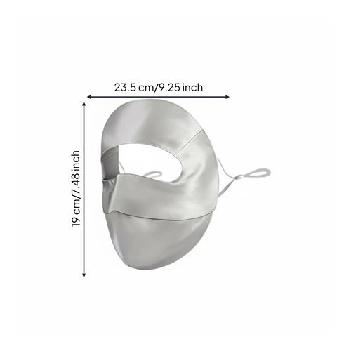 Silk Facekini Lightweight Face Cover Breathable Protection Face Cover for Beach