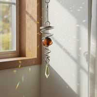 Spiral Crystal Wind Reflective Crystal Wind Decorative for Patio
