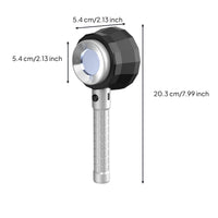 Handheld Magnifying Glass with Scale Comfortable Grip Scale Magnifier