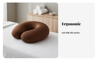 Milk Silk Material U-Shaped Face Cradle Anti-Slip U-Shaped Face Cushion Removable and Washable for Estheticians, Spa