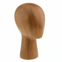 Wood Grain Mannequin Head Professional Presentation Hat Display Mannequin for Retailers, Salon Owners