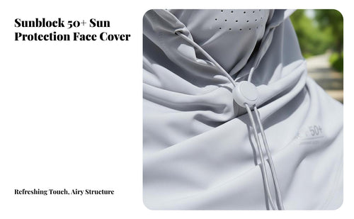 Cycling Sun Hood Protection Balaclava Face Cover Hooded Face Cover Moisture-Wicking Full Coverage Sun Cover Lightweight