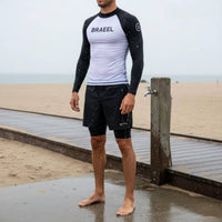 Long Sleeve Wave Shirt and Pants Quick-Dry Two-Piece Diving Suit Full Physique Snorkeling Suit Compression Fit for Surfing