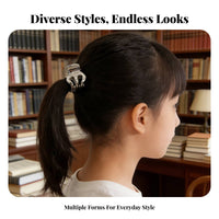 Small Metal Grip Fastener Stylish Designs Mini Hair Jaw Fastener Small Metal Hair Grip Strong Hold Well Polished for Women
