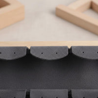 Wooden Earring Rack Large Capacity Tabletop Jewelry Display for Market Stall