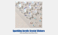 Acrylic Crystal Face Sticker, Disguise, Kids, DIY