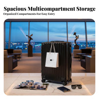 20 Inch Carry-on Luggage Combination Lock Small Wheeled Luggage for Airport, Men