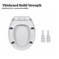 slow-close Toilet Cover Thickened Design Bathroom Hardware long-lasting for Landlords