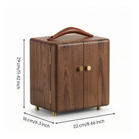 Jewelry Cabinet with Side Doors Portable Jewelry Armoire with Drawers Furniture for Dresser