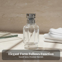 Empty Glass Spray Bottle Portable Refillable Glass Perfume Bottle for Travel