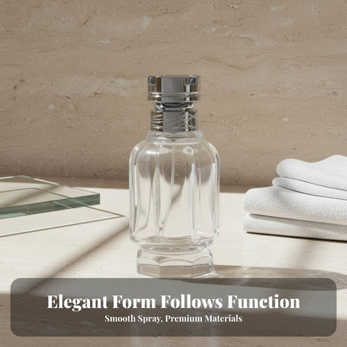 Empty Glass Spray Bottle Portable Refillable Glass Perfume Bottle for Travel