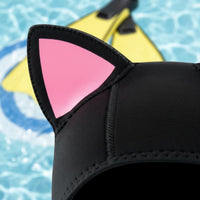 Cat Ear Diving Hood Sun Protection Animal Ear Neoprene Hood Water Sports Gear for Women, Snorkeling