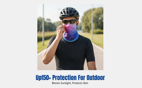 Cooling Ice Silk Cycling Headscarf, Outdoor Sports Headband, Summer Quick-Dry Sun Protection Neck Face Covering