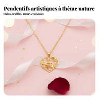 Holding Hands Necklace Charm Necklace Sentimental Gift Mother Child Necklace