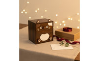 Cute Wooden Makeup Organizer Sturdy Wood Desktop Organizing Drawers Cartoon Creature Desk Cabinet No Assembly Required for Girls