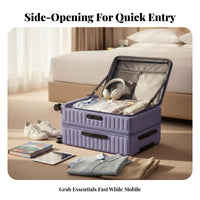 Front-Opening Trolley Expandable Design Suitcase rollers for Vacationers