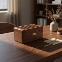 Wooden Jewelry Melody Box Decorative Wooden Music Jewelry Box 3 Compartments