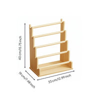 Tiered Bracelet Display Rack Solid Wood Bracelet Holder 2 Tier for Vanity