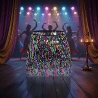 Tassel Waist Chain Tasseled Shiny Sequin Hip Wrap Sequined for Parties, Dancers