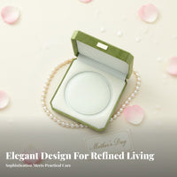 Present-Ready Pearl Necklace Gift Box Elegant Design Velvet Necklace Box Safeguarding Insert for Mothers, Women, Anniversary, Wedding