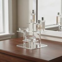 4 Tier Acrylic Stand Transparent Acrylic Display Storage Space-Saving