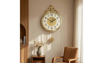 Pendulum Wall Clock Large Display Clock with Pendulum Vintage for Decorators