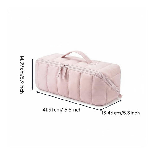 Travel Makeup Bag Organized Compartments Portable Cosmetic Organizer Divider