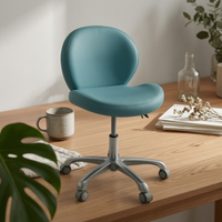 Upholstered Swivel Chair Cushioned Swivel Desk Chair Modern Seating