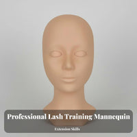 Reusable Eyelash Extension Practice Head Multipurpose Usage Mannequin Head with Replaceable Eyelids Realistic Skin Texture for Beauty School
