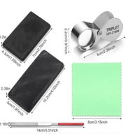 6 Pieces Jewelry Testing Kit Easy to Use Jewelry Testing Kit with Polishing Cloth Accurate for Collectors