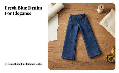 Doll Jeans High Wide Leg Doll Jeans Versatile Design Miniature Trousers for Hobbyists