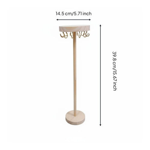 Necklace Display Stand Detachable Jewelry Display Rack Multi-Hook