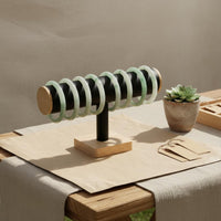 Cylindrical Jewelry Stand Bracelet Stand Space Saving Wooden Base Bangle Rack