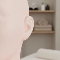 Cosmetology Practice Head Long-Lasting Material Jewelry Display Bust