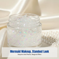 Glow Gel, Crystal Accents, Mermaid Makeup Set, Face Skin, Carnival