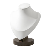 Necklace Display Bust with Wood Base Elegant for Livestreaming