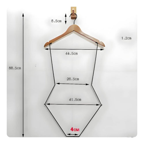 Solid Wood Swimsuit Hanger Non-Slip Wooden Swimwear Hanger Seamless Design for Clothing Shop Owners, Hotel, Showroom, Boutique